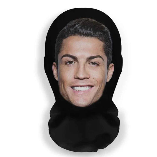 Novelty 3D Graphic Face Balaclava – Funny Celebrity & Pop Culture Printed Full Face Mask, Breathable Windproof Cosplay Neck Gaiter