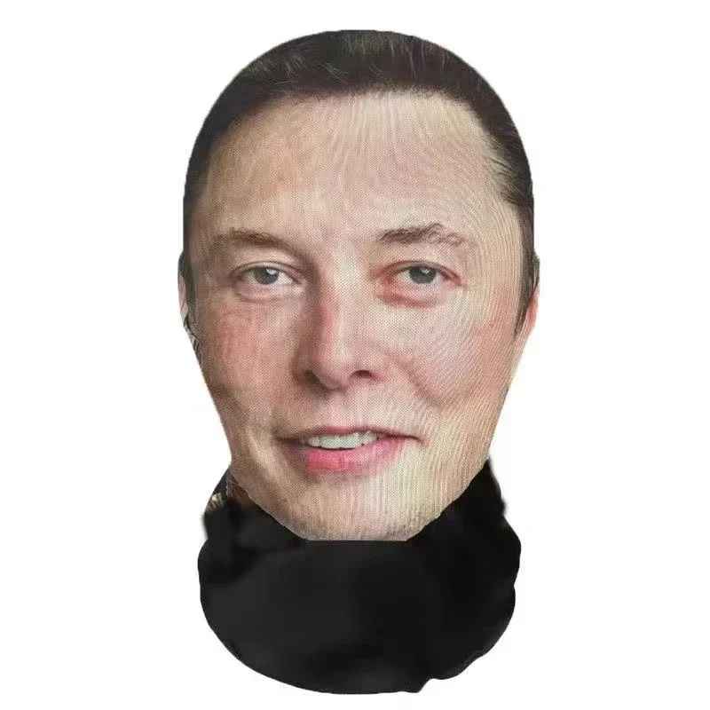 Novelty 3D Graphic Face Balaclava – Funny Celebrity & Pop Culture Printed Full Face Mask, Breathable Windproof Cosplay Neck Gaiter