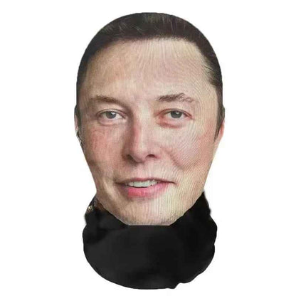 Novelty 3D Graphic Face Balaclava – Funny Celebrity & Pop Culture Printed Full Face Mask, Breathable Windproof Cosplay Neck Gaiter