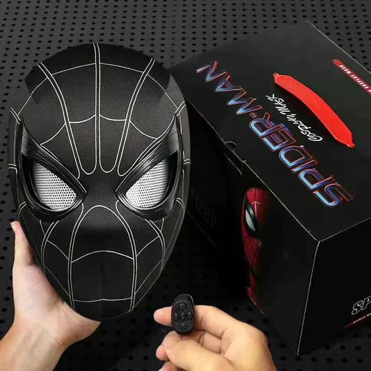 Spider-Man Cosplay Head Mask with Moving Eyes – Electronic Version