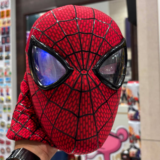 Amazing Spider-Man Cosplay Head Mask with Moving Eyes – Manual Version