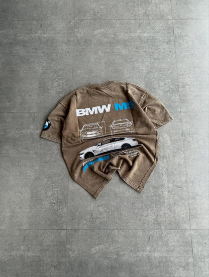 High Quality Oversized BMW Printed T-Shirt
