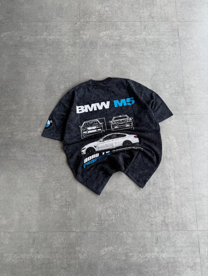 High Quality Oversized BMW Printed T-Shirt