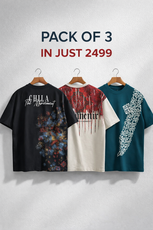 Pack of 3 Premium T-Shirts – Everyday Comfort & Style