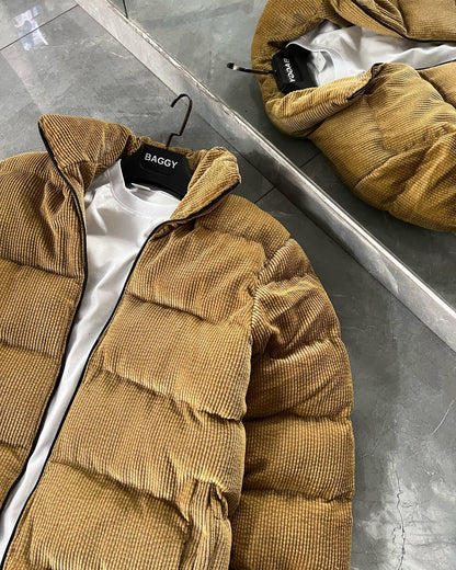 Imported Corduroy Puffer Jackets
