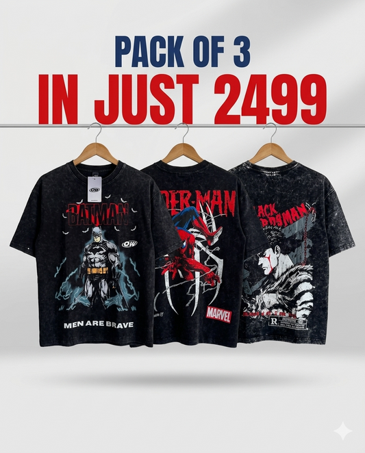Pack of 3 Premium T-Shirts – Everyday Comfort & Style