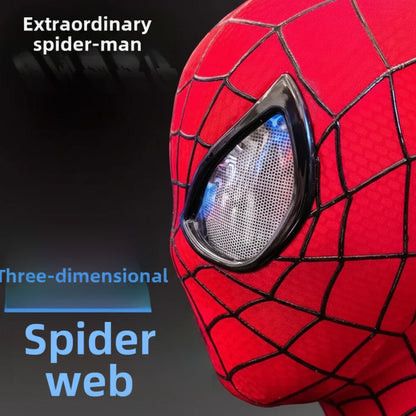 Amazing Spider-Man Cosplay Head Mask with Moving Eyes – Manual Version