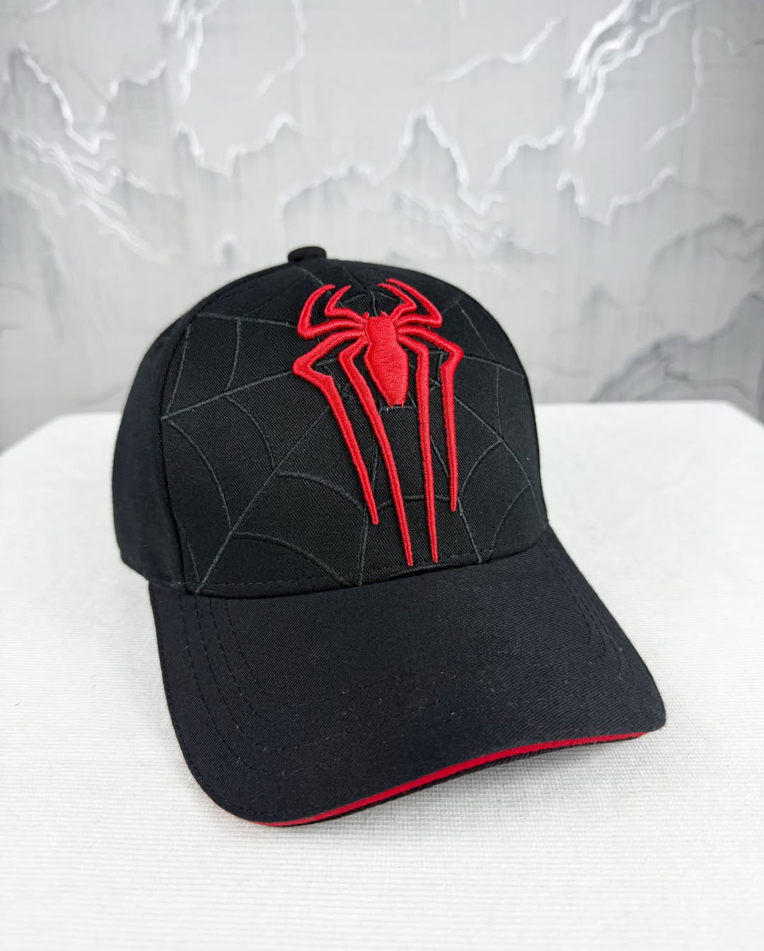 Spider-Man Cap | Premium Embroidered Spider Web & Logo | Stylish Adjustable Baseball Cap