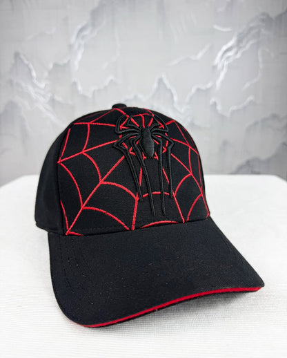 Spider-Man Cap | Premium Embroidered Spider Web & Logo | Stylish Adjustable Baseball Cap