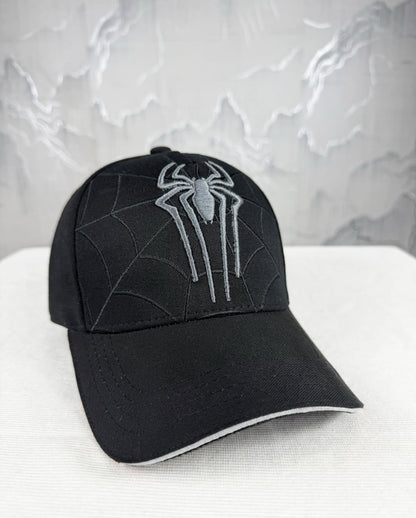 Spider-Man Cap | Premium Embroidered Spider Web & Logo | Stylish Adjustable Baseball Cap
