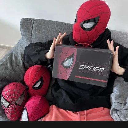 Spider-Man Cosplay Head Mask with Moving Eyes – Manual Version