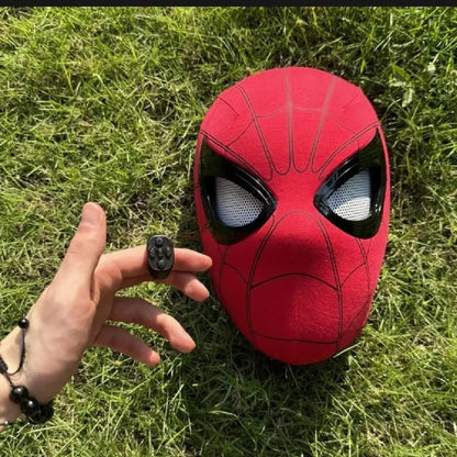 Spider-Man Cosplay Head Mask with Moving Eyes – Electronic Version