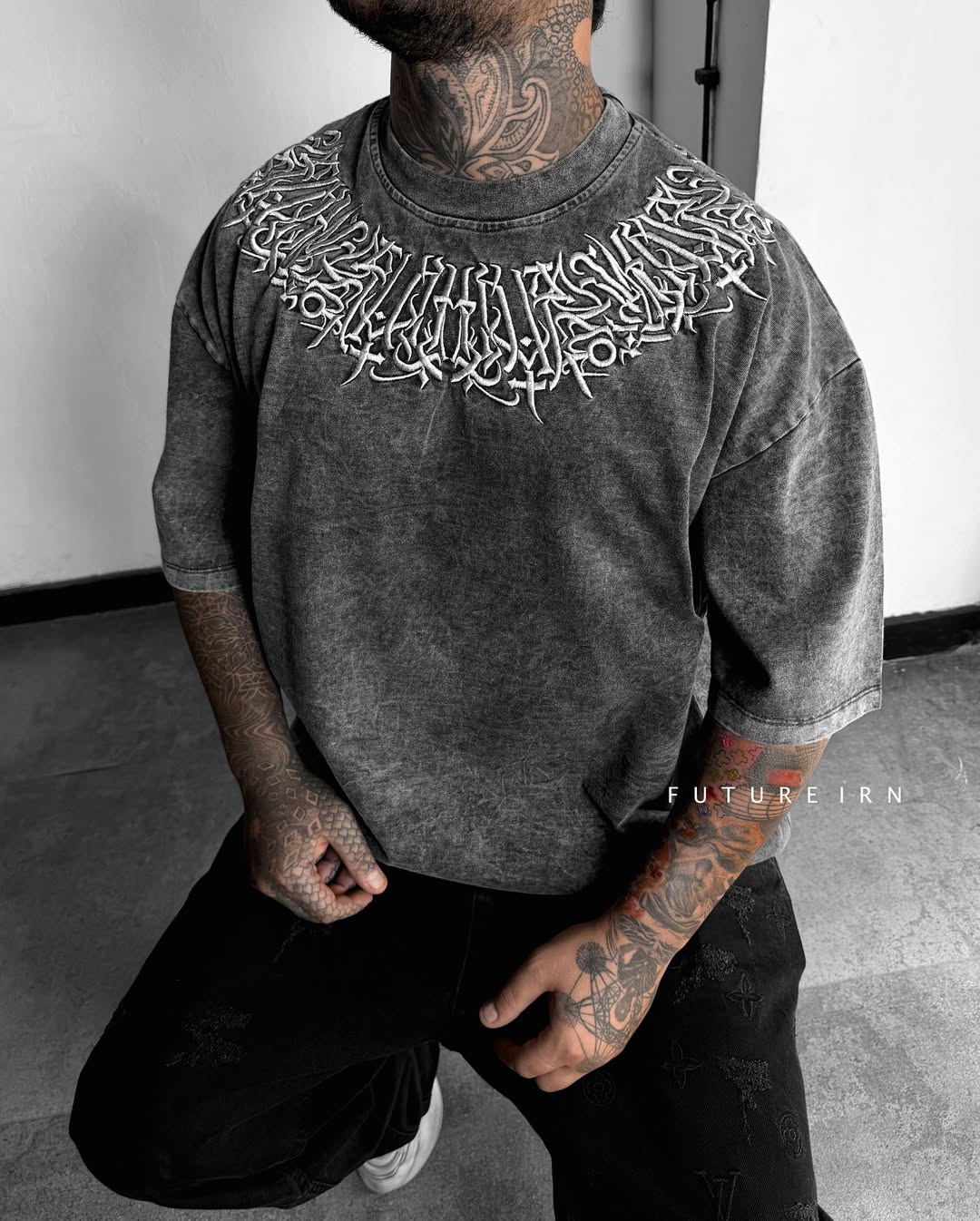 High Quality Oversized Embroidered T-Shirt