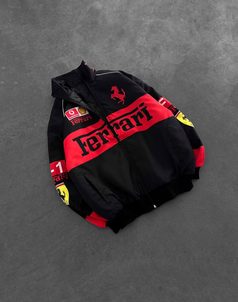 Ferrari Racing Jacket – Premium Motorsport Streetwear Bomber Jacket