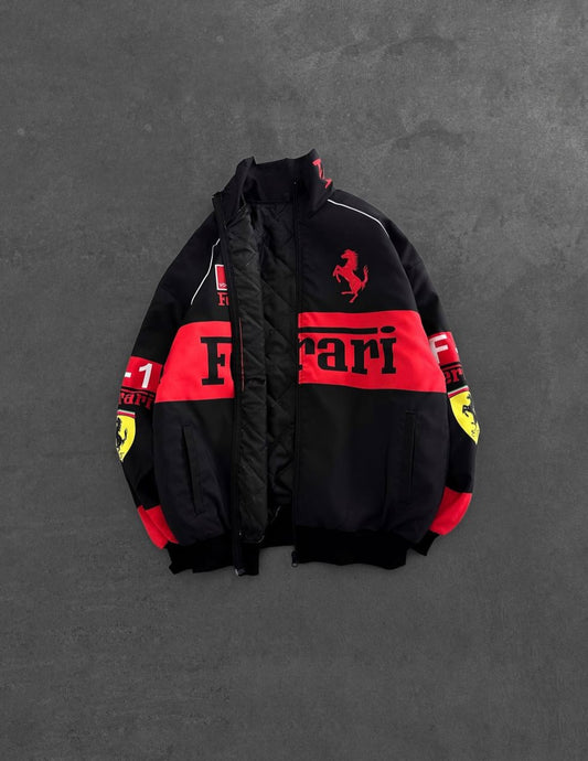 Ferrari Racing Jacket – Premium Motorsport Streetwear Bomber Jacket