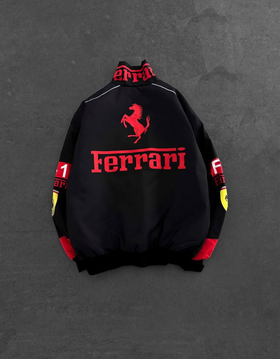 Ferrari Racing Jacket – Premium Motorsport Streetwear Bomber Jacket