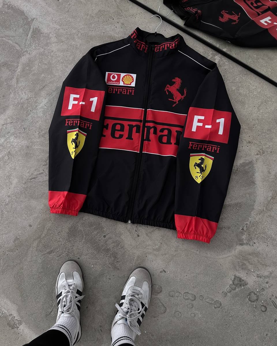 Ferrari Racing Jacket – Premium Motorsport Streetwear Bomber Jacket