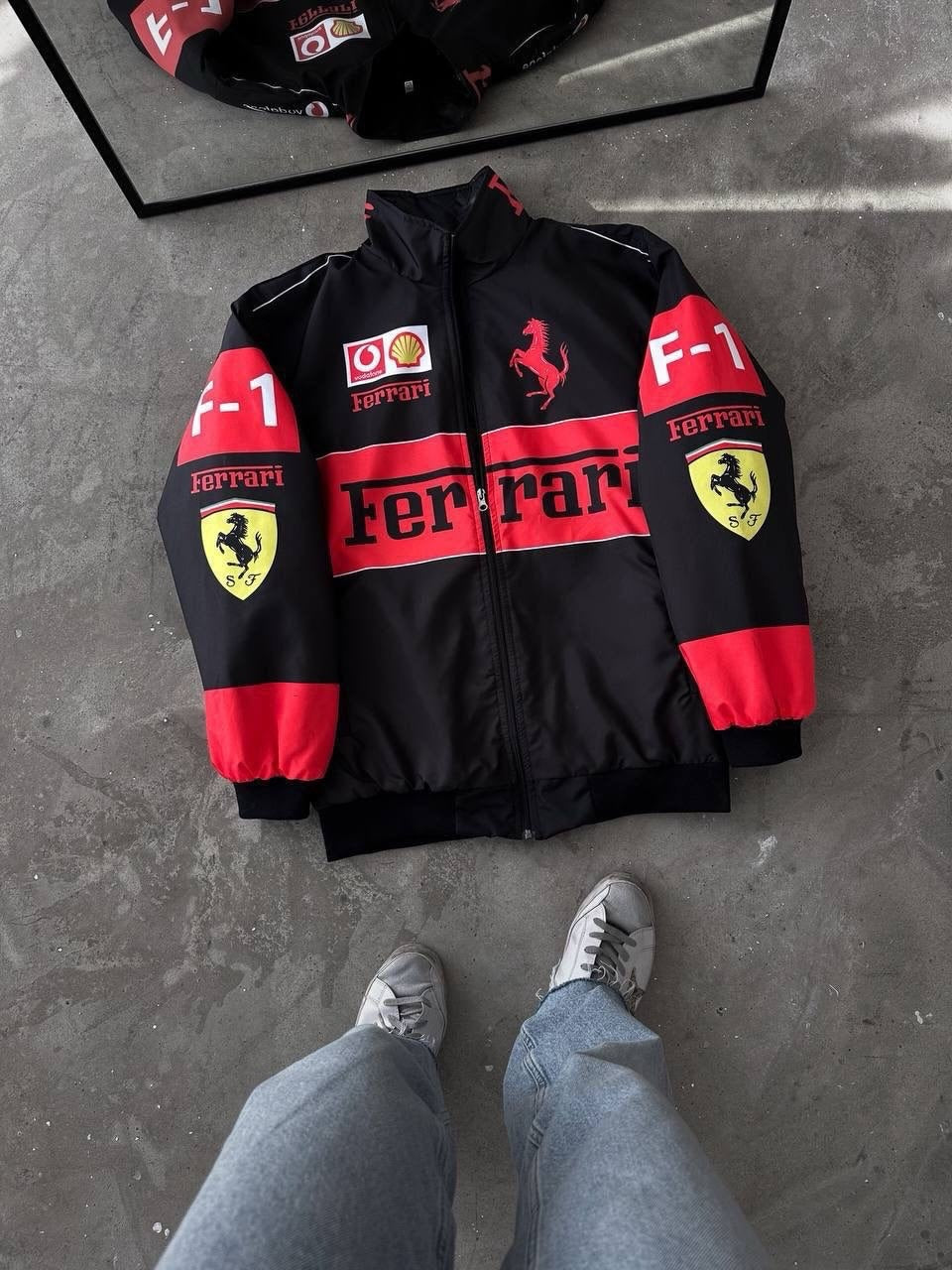 Ferrari Racing Jacket – Premium Motorsport Streetwear Bomber Jacket