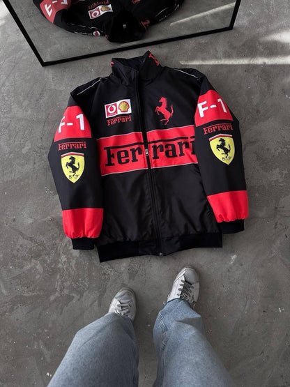 Ferrari Racing Jacket – Premium Motorsport Streetwear Bomber Jacket