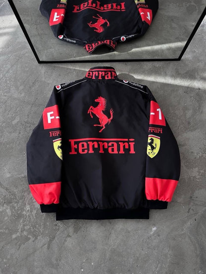 Ferrari Racing Jacket – Premium Motorsport Streetwear Bomber Jacket
