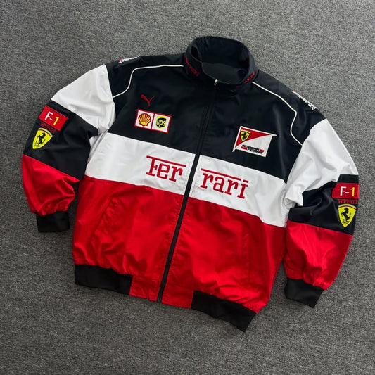 Ferrari Racing Jacket – Premium Motorsport Streetwear Bomber Jacket