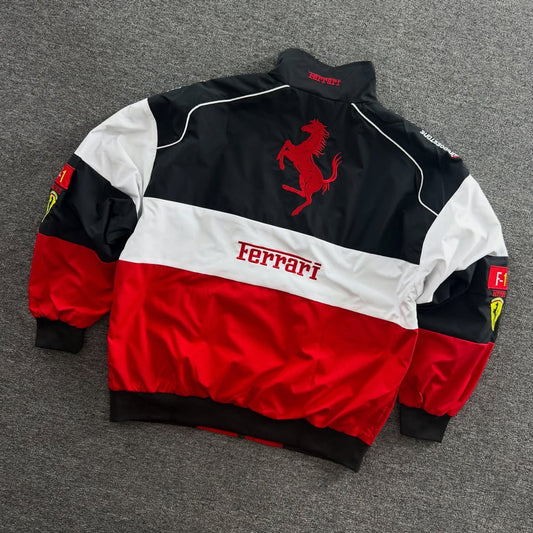 Ferrari Racing Jacket – Premium Motorsport Streetwear Bomber Jacket